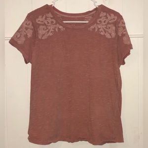Lucky Brand pink T-shirt